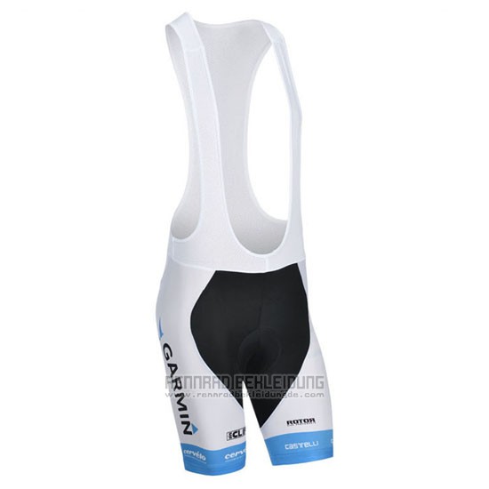 2014 Fahrradbekleidung Garmin Sharp Hellblau und Wei Trikot Kurzarm und Tragerhose